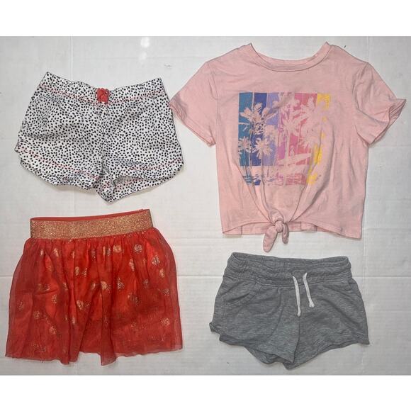 Girls 5T Lot Bundle 10 Pieces Dresses Leggings Tees Skirt Shorts School Clothes - Picture 4 of 7